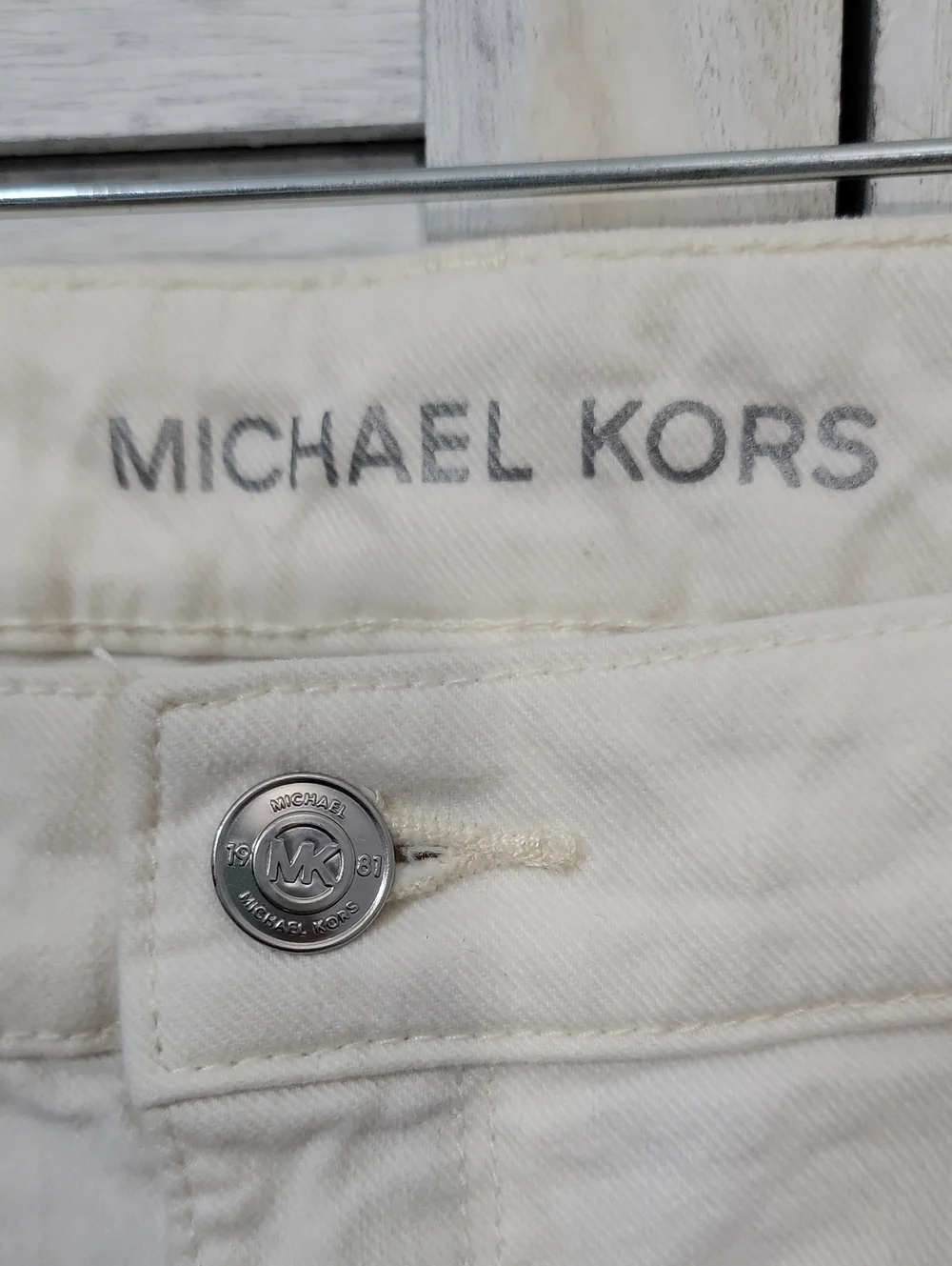 Michael Kors Off-White Cream Skinny Jeans Slim Fit Stretch - Picture 3 of 17